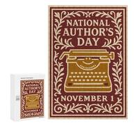 Puzzle 300 PCS National Authors Day November 1st Puzzles pour Adolescents Course De Vitesse Manuelle Activités Amusantes À La Maison Jeu Stimulant Et Jeu en Famille 300 PCS