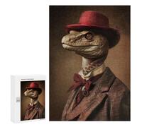 Puzzle 300 PCS Noble Boss Suit Snake Puzzles pour Adultes, Jouet, Décoration Murale, Motif À Assembler, Idéal comme Cadeau pour Toute La Famille 300 PCS