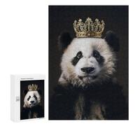 Puzzle 300 PCS Panda Animal Cute King Puzzles pour Adultes, Jouet, Décoration Murale, Motif À Assembler, Idéal comme Cadeau pour Toute La Famille 300 PCS