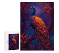 Puzzle 300 PCS Peacock in Enchanted Forest Puzzles pour Adolescents - Anti-Stress - Défi Éducatif - Idée Cadeau Et Anniversaire Unique 300 PCS