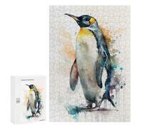 Puzzle 300 PCS Penguin Watercolor Puzzles pour Adultes, Jouet, Décoration Murale, Cadeau d'anniversaire, Idéal pour Toute La Famille 300 PCS