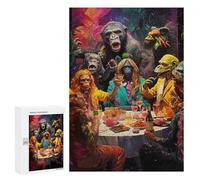 Puzzle 300 PCS pour Adolescentes Alien Dinner Party Puzzles pour Adolescentes Jeux Amusants Assemblage De Motifs Aide À Exercer Le Cerveau 300 PCS