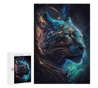 Puzzle 300 PCS pour Adolescentes Celestial Galaxy Tiger Puzzle pour Adultes, Jouet, Décoration Murale, Cadeaux pour Femmes, Cadeaux Uniques pour Anniversaire Et Noël 300 PCS