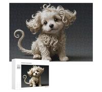 Puzzle 300 PCS pour Adolescentes Cute Fluffy Puppy Puzzles pour Adolescentes Jeux Amusants Assemblage De Motifs Aide À Exercer Le Cerveau 300 PCS
