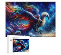 Puzzle 300 PCS pour Adolescentes Fantasy Phoenix Flight Puzzles pour Adolescentes Jeux Amusants Assemblage De Motifs Aide À Exercer Le Cerveau 300 PCS