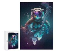 Puzzle 300 PCS pour Adolescentes Floating in Outer Space Puzzle pour Adultes, Jouet, Décoration Murale, Cadeaux pour Femmes, Cadeaux Uniques pour Anniversaire Et Noël 300 PCS