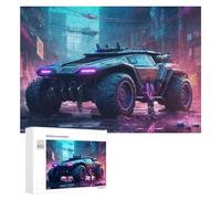 Puzzle 300 PCS pour Adolescentes Future City Car-2 Puzzles pour Adolescentes Jeux Amusants Assemblage De Motifs Aide À Exercer Le Cerveau 300 PCS