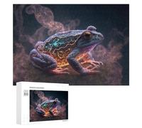 Puzzle 300 PCS pour Adolescentes Galactic Frog Cosmic Artwork Puzzles pour Adolescentes Jeux Amusants Assemblage De Motifs Aide À Exercer Le Cerveau 300 PCS