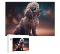Puzzle 300 PCS pour Adolescentes Galactic Poodle Cosmic Canine Wonder -1 Puzzles pour Adolescentes Jeux Amusants Assemblage De Motifs Aide À Exercer Le Cerveau 300 PCS