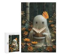 Puzzle 300 PCS pour Adolescentes Ghost Sitting on Toilett Puzzle pour Adultes, Jouet, Décoration Murale, Cadeaux pour Femmes, Cadeaux Uniques pour Anniversaire Et Noël 300 PCS