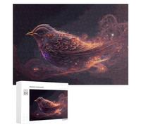 Puzzle 300 PCS pour Adolescentes Magical Bird in Cosmic Light -1 Puzzles pour Adolescentes Jeux Amusants Assemblage De Motifs Aide À Exercer Le Cerveau 300 PCS