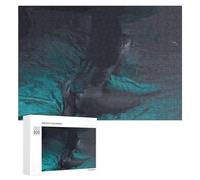 Puzzle 300 PCS pour Adolescentes Mermaid in Blue Dreamscape Puzzles pour Adolescentes Jeux Amusants Assemblage De Motifs Aide À Exercer Le Cerveau 300 PCS