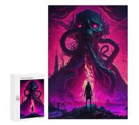 Puzzle 300 PCS pour Adolescentes Monster in The Dark Puzzles pour Adolescentes Jeux Amusants Assemblage De Motifs Aide À Exercer Le Cerveau 300 PCS