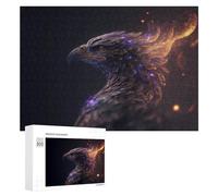 Puzzle 300 PCS pour Adolescentes Mystical Feathered Beast Portrait Puzzles pour Adolescentes Jeux Amusants Assemblage De Motifs Aide À Exercer Le Cerveau 300 PCS