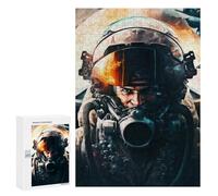 Puzzle 300 PCS pour Adolescentes Paint Fighter Pilots Puzzle pour Adultes, Jouet, Décoration Murale, Cadeaux pour Femmes, Cadeaux Uniques pour Anniversaire Et Noël 300 PCS