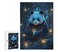 Puzzle 300 PCS pour Adolescentes Panda in Magical Bamboo Forest Puzzle pour Adultes, Jouet, Décoration Murale, Cadeaux pour Femmes, Cadeaux Uniques pour Anniversaire Et Noël 300 PCS
