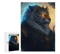 Puzzle 300 PCS pour Adolescentes Regal Tiger in Armor Puzzles pour Adolescentes Jeux Amusants Assemblage De Motifs Aide À Exercer Le Cerveau 300 PCS