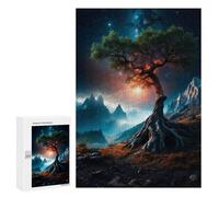 Puzzle 300 PCS pour Adolescentes Space Tree Puzzle pour Adultes, Jouet, Décoration Murale, Cadeaux pour Femmes, Cadeaux Uniques pour Anniversaire Et Noël 300 PCS