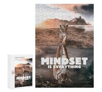 Puzzle 300 PCS pour Adolescentes Tiger Mindset Puzzle pour Adultes, Jouet, Décoration Murale, Cadeaux pour Femmes, Cadeaux Uniques pour Anniversaire Et Noël 300 PCS