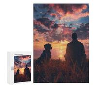 Puzzle 300 PCS pour Adolescents A Man with Dog in Mind Puzzles pour Adultes Jeu Familial Décoration Intérieure pour Anniversaire, Noël 300 PCS