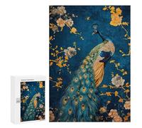 Puzzle 300 PCS pour Adolescents Abstract Peacock Kintsugi Puzzles pour Adultes Jeux De Détente Décoration Intérieure Cadeaux Uniques pour Anniversaire Et Noël 300 PCS
