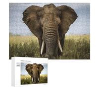 Puzzle 300 PCS pour Adolescents African Elephant Nature Puzzle pour Adultes Jeux Relaxants Décoration Parfaite, pour Toute La Famille 300 PCS