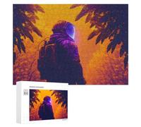 Puzzle 300 PCS pour Adolescents Astronaut in Alien Forest Puzzles pour Adultes Jeu Familial Course De Vitesse Manuelle Cadeaux Anti-Stress 300 PCS