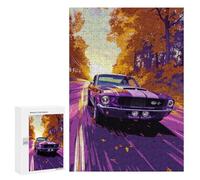 Puzzle 300 PCS pour Adolescents Autumn Drive Puzzle pour Adolescents Améliore La Mémoire Défi À Compléter Amusant en Famille Et Soirée Jeux 300 PCS