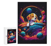 Puzzle 300 PCS pour Adolescents Beagle Puppy Sleeping Casse-têtes pour Adultes Jeux Relaxants Analyse Et Logique Interaction Parent-Enfant 300 PCS
