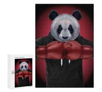 Puzzle 300 PCS pour Adolescents Boxer Giant Panda Puzzle Adulte Jeu Manuel Décoration Intérieure Cadeaux Uniques pour Anniversaire Et Noël 300 PCS