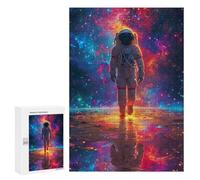 Puzzle 300 PCS pour Adolescents Cosmic Astronaut Journey-1 Puzzle pour Adolescents Améliore La Mémoire Défi À Compléter Amusant en Famille Et Soirée Jeux 300 PCS