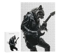 Puzzle 300 PCS pour Adolescents Cougar Guitar Puzzle pour Adultes Jouets Anti-Stress Difficile Idéal comme Cadeau 300 PCS