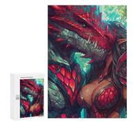 Puzzle 300 PCS pour Adolescents Dragon Armor Fantasy Artwork-6 Puzzle pour Adolescents Améliore La Mémoire Défi À Compléter Amusant en Famille Et Soirée Jeux 300 PCS