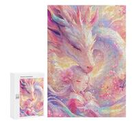 Puzzle 300 PCS pour Adolescents Dragon's Embrace Fantasy Artwork Puzzle pour Adolescents Améliore La Mémoire Défi À Compléter Amusant en Famille Et Soirée Jeux 300 PCS