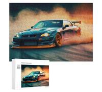 Puzzle 300 PCS pour Adolescents Drift Car Smoke Action -3 Puzzle pour Adultes Jeu De Réflexion, Analyse Et Logique, Idéal comme Cadeau 300 PCS