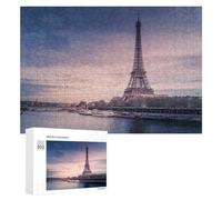 Puzzle 300 PCS pour Adolescents Eiffel Tower Sunset Puzzle pour Adultes, Jouet, Décoration Murale, Améliore La Mémoire, Aide À Exercer Le Cerveau 300 PCS