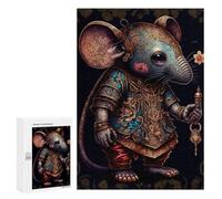 Puzzle 300 PCS pour Adolescents Elegant Mouse Artwork Puzzles pour Adultes : Améliorent La Mémoire, Difficiles Et Stimulants, Cadeaux De Noël Et d'anniversaire 300 PCS