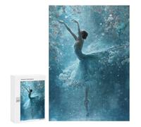Puzzle 300 PCS pour Adolescents Enchanted Ballet Dance in Flowers Puzzle pour Adolescents Améliore La Mémoire Défi À Compléter Amusant en Famille Et Soirée Jeux 300 PCS