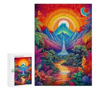 Puzzle 300 PCS pour Adolescents Enchanted Tropical Paradise Puzzle pour Adultes Jeu De Réflexion, Analyse Et Logique, Idéal comme Cadeau 300 PCS