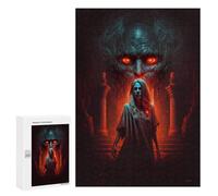 Puzzle 300 PCS pour Adolescents Evil Entity in Dark Temple Puzzle pour Adultes Jeu De Réflexion, Analyse Et Logique, Idéal comme Cadeau 300 PCS