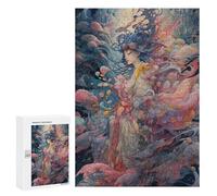 Puzzle 300 PCS pour Adolescents Fantasy Artwork Ethereal Beauty Puzzle pour Adolescents Améliore La Mémoire Défi À Compléter Amusant en Famille Et Soirée Jeux 300 PCS