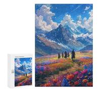 Puzzle 300 PCS pour Adolescents Fantasy Mountain Journey Puzzle pour Adolescents Améliore La Mémoire Défi À Compléter Amusant en Famille Et Soirée Jeux 300 PCS