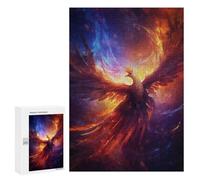 Puzzle 300 PCS pour Adolescents Fantasy Phoenix Bird Fire Puzzle Jeux De Famille Assemblage De Motifs Cadeaux Uniques pour Anniversaire Et Noël 300 PCS