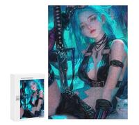 Puzzle 300 PCS pour Adolescents FantasyWarrior with Cat Puzzle pour Adolescents Améliore La Mémoire Défi À Compléter Amusant en Famille Et Soirée Jeux 300 PCS