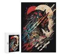 Puzzle 300 PCS pour Adolescents Fierce Wolf Jeux De Puzzle Relaxants, Défi Difficile, Cadeaux Uniques pour Anniversaire Et Noël 300 PCS