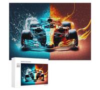 Puzzle 300 PCS pour Adolescents Formula 1 Car Speed & Style Puzzles pour Adultes Jeux Relaxants Décoration Intérieure Cadeaux Uniques pour Anniversaire Et Noël 300 PCS