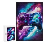 Puzzle 300 PCS pour Adolescents Galactic Gaming Controller Art -1 Puzzles pour Adultes : Améliorent La Mémoire, Difficiles Et Stimulants, Cadeaux De Noël Et d'anniversaire 300 PCS