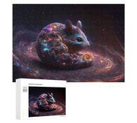 Puzzle 300 PCS pour Adolescents Galactic Hamster Cosmic Whiskers Puzzles pour Adultes Jeu Familial Course De Vitesse Manuelle Cadeaux Anti-Stress 300 PCS
