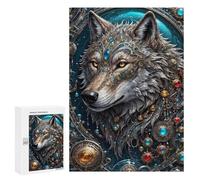 Puzzle 300 PCS pour Adolescents Galactic Overlord Wolf Puzzle Jeu D'ingénieur Soulageur De Stress Challenger pour Compléter 300 PCS