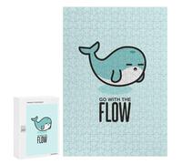 Puzzle 300 PCS pour Adolescents Go with The Flow Casse-têtes pour Adultes Jeux Relaxants Analyse Et Logique Interaction Parent-Enfant 300 PCS